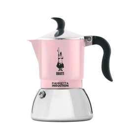 Bialetti Moka Indukciós Fiammetta - 2 csésze rózsaszínű ÚJ